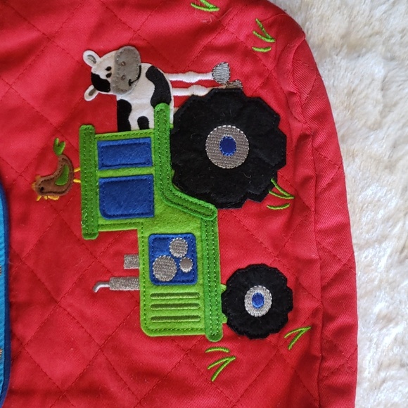 Stephen Joseph Boys' Padded Farm Design Backpack and Lunch Box - School Bags - Picture 3 of 16